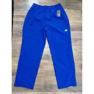 VINTAGE New Balance Men XL Blue Mesh‎ Lined Track WARMUP Pant Baggy New